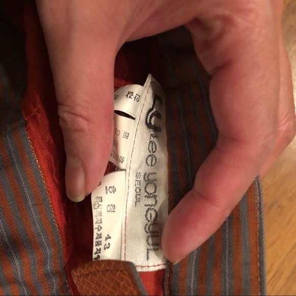 LEE YONGYUL (Korean brand) striped midi skirt - Picture 3 of 6